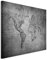 Sinus Art 50x70cm Wandbild Fotoleinwand Bild in Schwarz Weiss Vintage Weltkarte 1814