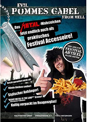 CULTSTYLES GmbH - KF Forchetta per patatine fritte - Argento - Taglia Unica