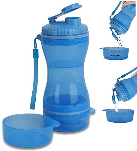 PLUS PO Gourde pour Chien Voyage Bouteille d Eau pour Chien Chien Potable Bouteille Portable Portable Chien Bouteille d'eau Chien Potable Bouteille d'eau Blue