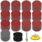 KONGMING 260 Pezzi Dischi Abrasivi 50mm Dischi Carta Abrasiva Grana 80 100 120 150 240 320 400 600 800 1000 1200 2000 3000 Kit di Levigatura Dischetti Abrasivi da 2 Pollici