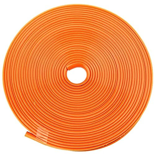 YNITJH Auto Felgen Kantenschutz,Felgen Schutzring Felgenringe Felgenstyling Rim Protector Felgendekorationslinie Auto Zierleisten (8 m),Orange