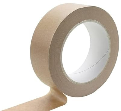 LagunaProject 38mm x 50m 60gsm Brown Self Adhesive Backing Kraft Paper Tape Picture Framing Framers