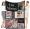 Personalisierte Decke mit Foto, Personalisierte Decken, Kuscheldecke Personalisiert, Personalisierte Foto Decke, Personalisierte Muttertagsgeschenk Geschenke für Mama Frauen, Mama Geburtstagsgeschenk