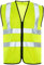 Expert Workwear Hi Vis Vest Zipper High Visibility Unisex Zipped Safety Vest Reflective Hi Viz Zip Waistcoat Jacket Class 2 (M, Yellow - Zip)