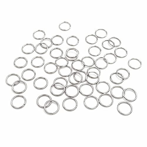 Vintageparts FACHHANDEL FÜR SCHMUCKZUBEHÖR Biegeringe aus 304 Edelstahl 10mm Aussendurchmesser 50 Stück zum Schmuck herstellen