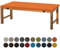 Aselbia Bankauflage Sitzkissen 150X50X5CM,Waschbare Rutschfestes Bankkissen Sitzauflage Bequeme Bankpolster für Bank, Fensterbank, Gartenmöbel, Terrasse, Drinnen,Orange