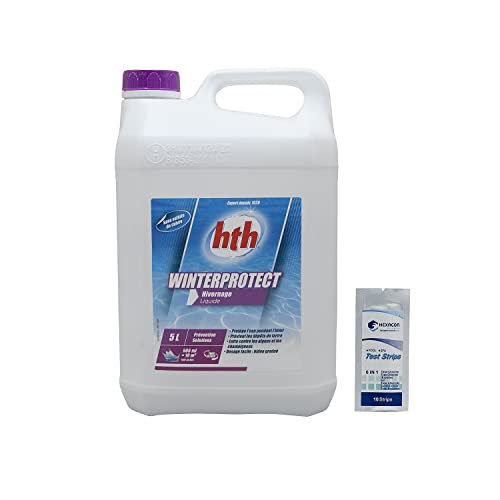 HTH WINTERPROTECT Liquide - 5L | Hivernage - Non moussant + 10 Tests HPS OFFERTS 6 en 1