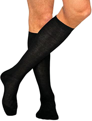 Calze Uomo Filo di Scozia (6 paia) Lunghe Eleganti Colorate (42/44, 6 paia (Blu))