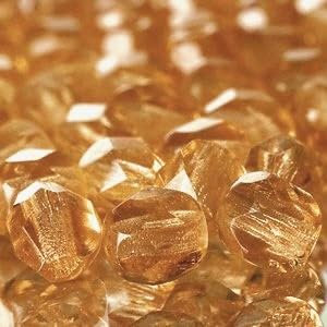 36 pcs Faceted Fire Polished Glass Beads 4 mm Pink Beige Uranium 70990