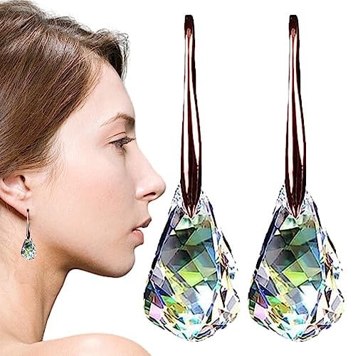 puzzlegame Lymphatische Magnetohrringe,Abnehmende magnetische Ohrringe zur Gewichtsabnahme - Funkelnde Strass-Ohrringe, Quarzstein-Lymphdrainage-Ohrringe für Mädchen, Modeschmuck, Frauen