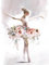 STYLER Leinwandbild Ballet 60 x 80 cm (AUFHÄNGFERTIG) – Elegante Ballerina in Blumen-Tutu – Elegante Kunst im Hochformat