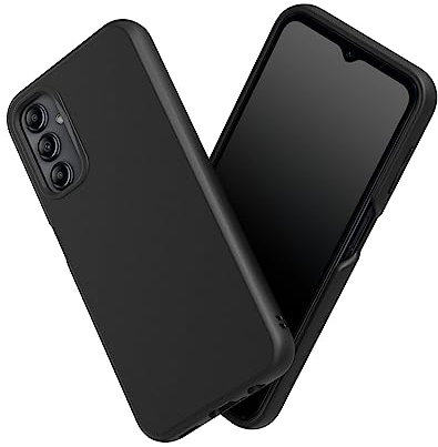 RhinoShield Case kompatibel mit [Samsung Galaxy A14 (4G/5G)] | SolidSuit - Stoßdämpfende & schlanke Schutzhülle mit Premium Finish - 3.5 Meter Fallschutz - Klassisches Schwarz