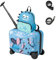 SOARS Kinderkoffer & Rucksack 18”+12”, Reisekoffer mit Rollen & Teleskopgriff, Trolley Kinder, Kindergepäck, Hartschalenkoffer, Kindertrolley für Jungen und Mädchen (Dinosaurier)