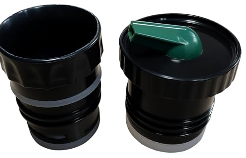ALMAOS Juego de 2 tapones térmicos Stanley de repuesto para beber yerba mate. Convierte el termo Stanley a Yerba Mate Termo Pico Mate/Pico cebador con combo de flujo de alta precisión (combo negro)