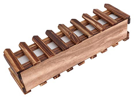 OFFSCH Blumentopf Für Grüne Pflanzen Eleganter Blumenhalter Gartenzauntopf Künstlerischer Blumentopf Aus Naturmaterial Hellbraun