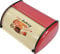 Metal Bread Box Large Capacity Bread Bin Kitchen Countertop Bread Holder Bread Container with Roll Top Lid (Red)