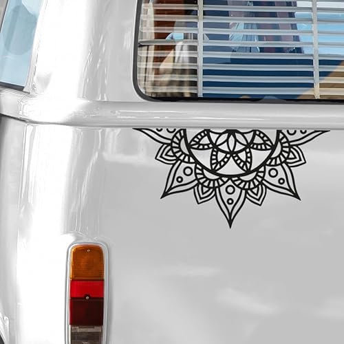 Camper-Van Aufkleber 'Mandala' Design | Vielseitige Sticker für Camping, Reisejournale & Mehr | Hochwertiges Vinyl