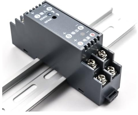 BADIKA Transmetteur à Isolation de Signal Isolateur de Signal Actif Passif 4-20 mA vers Alimentation 0-10 V 1 entrée 1 Sortie DC12-28 V(Input 0-20mA,Output 20-4mA)