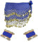 XDGBGFN Bauchtanz Hüfttuch mit Armband, Damen Bauchtanz Accessoires Gürtel Chiffon Hüfttuch Bauchtanz Hüfttuch Gürtel (DE/NL/SE/PL, Alphanumerisch, Einheitsgröße, Regular, Regular, Royal Blue)