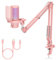 FEELWORLD VM1 Rosa Gaming PC USB Microfono a condensatore con cancellazione del rumore Mute RGB Light, Accessori per computer per Gamer YouTube Twitch Podcast Streaming Registrazione Online Chat