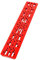 Dickly Telescope Dovetail Mounting Plate Rail Bar Mounting Plate Easy to Install Aluminum Alloy, Stable Performance, Metal Plate, Red