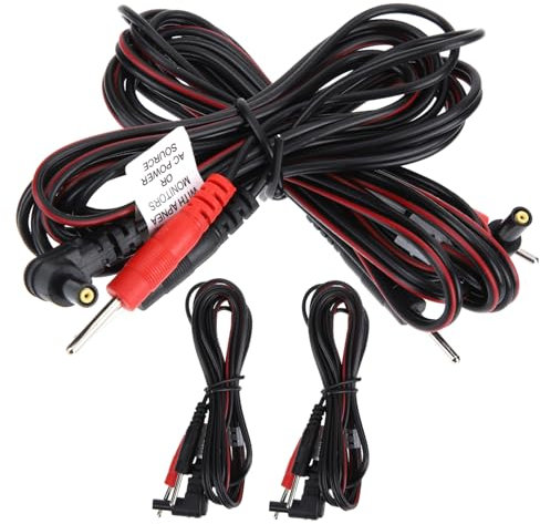 SEWOART 4stücke Anschlussdrähte Für Physiotherapiegeräte Kabel Für Massagegeräte Verbindungskabel Für Therapiegeräte Anschlussdrähte Für Therapiegeräte Kabel Für Geräte Drähte Für Massageg