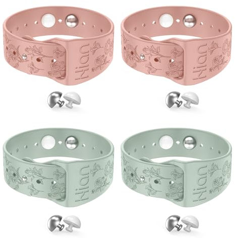 2 Paar Armbänder zur Linderung von Bewegungskrankheiten, Reise-Akupressur-Armbänder, Übelkeit, Linderung von Morgenkrankheit, Meereskrankheit, Reisen, Autokrankheit（Minze+Pink）