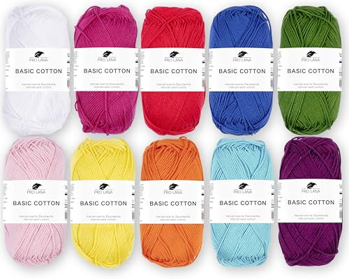 Mix Set - Pro Lana Basic Cotton - 100% Baumwolle 10x50g (Regenbogen)