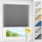 Allesin Plissee ohne Bohren verdunkelung Klemmfix Grau 85x120cm(BxH), Plisseerollo 100% Lichtdicht & Blickdicht Thermo Verdunklungsplissee mit Sichtschutz & Sonnenschutz für Fenster & Tür