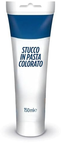 Tubetto Stucco in Pasta Colorato Professionale Pronto all'Uso - Stucco per Legno e Muro - Adesione Perfetta ed Essiccazione Veloce - Ciliegio, 150ml