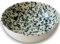 Colì, Ciotola Maiolica Insalatiera Ceramica Grande Ciotola in Ceramica Diametro 35 Altezza 11,5 cm Disegno Schizzi Verdi Rugiada