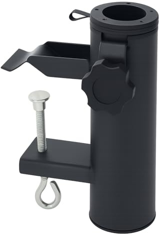 Stephans Möbelbörse Sonnenschirmständer, Sonnenschirmhalter Balkongeländer, Sonnenschirm Halterung Balkon für die Terrasse, Schirmständer Balkon für Veranstaltungen im Freien, Camping