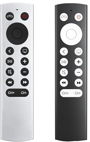 2er-Pack Ersatz für Apple TV-Fernbedienung, Fernbedienung für Apple 4K/HD (OHNE Siri und Sprachsteuerung)