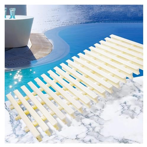 10PCS Swimming Pool Drain Grates, 18cm Plastic Covers for Gutters, Overflow Grille for Bathrooms, Kitchens, Patios, Driveways & Dec - & Easy to Install