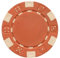 DA VINCI 50 Tonverbundwürfel, gestreift, 11,5 g, Poker-Chips, Orange
