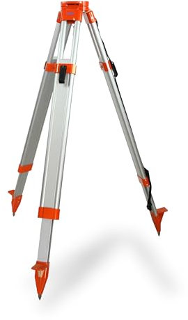 hedue® Baustativ NS4 - Trípode de altura regulable para niveladores y láseres rotativos, 95 cm - 160 cm