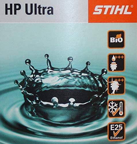 Stihl, HP Ultra, miscela per olio motore 2 tempi, rapporto miscela: 1:50 (1 misurino da 1 litro ogni 50 litri)