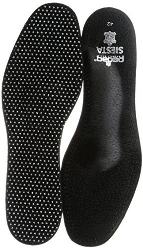 Pedag Siesta Schuheinlagen aus schwarzem Leder für Absatzschuhe, Pumps und enge Schuhe. flexible anatomische Senk und Spreizfußstützen, Aktivkohle gegen Fußgeruch, Schwarz, 37 EU
