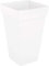 Artevasi Capri Pot High Square, Haut Pot carré en Plastique, 46cm, Couleur : Blanc