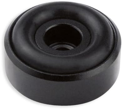 Dynavox piedini in alluminio mini, set di 4 unità, con ammortizzatori in gomma, max. 10 kg per piedino, ottimali per dispositivi HiFi e apparecchiature audio, anodizzato nero