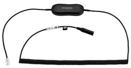 Jabra Evolve 30/40/80 Smart-Converter-Kabel 3,5mm-Klinkenstecker auf RJ9 für Festnetztelefone