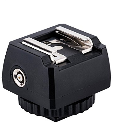 Hot Shoe Adapter with PC-synk and 3.5 mm Contact