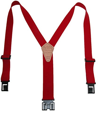 Perry Hosenträger der Männer Elastic Hakenende 1 1/2 Zoll Hosenträger (Hoch verfügbar)