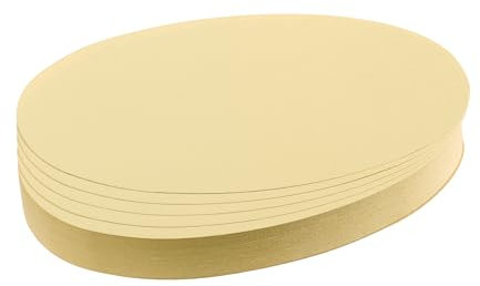 FRANKEN Moderationskarten Oval, 190 x 110 mm, 500 Stück, gelb, UMZ 1119 04