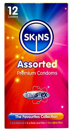 Skins Assorted - Mix aus 12 britischen Kondomen