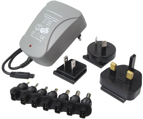 Transmedia Reisenetzteil 2500 mA getaktet mit GB/US/AU/EU-Stecker und 7 Konnektoren 100-240V / 3/3.3/5 / 6/6.5/7 / 8.4V NTT11L