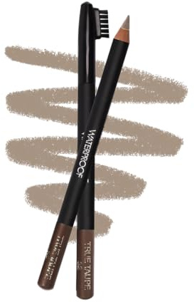 Sorme Cosmetics Waterproof Eyebrow Pencil (True Taupe) | Natural Defining Brow Liner with Brush | Smudge-Proof & Waterproof Eyebrow Makeup | Nourishing Eye Brow Pencil for All Skin Types