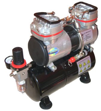 Hobby compressore aerografo con contenitore a pressione Fengda® AS-196