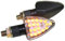 ATV Quad Motorrad Mini Blinker LED Arrow schwarz klar E-geprüft M10 für CPI Honda Kawasaki Suzuki Yamaha vorne/hinten