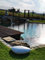 Trango 6040GB IP65 Gartenleuchte Oval-Stein in Granit-Optik inkl. 2x LED Leuchtmittel 60x40x18cm inkl. 2m Outdoorkabel IP65 2x E27-Fassung I Kugelleuchte I Gartendekoration I Wegelicht
